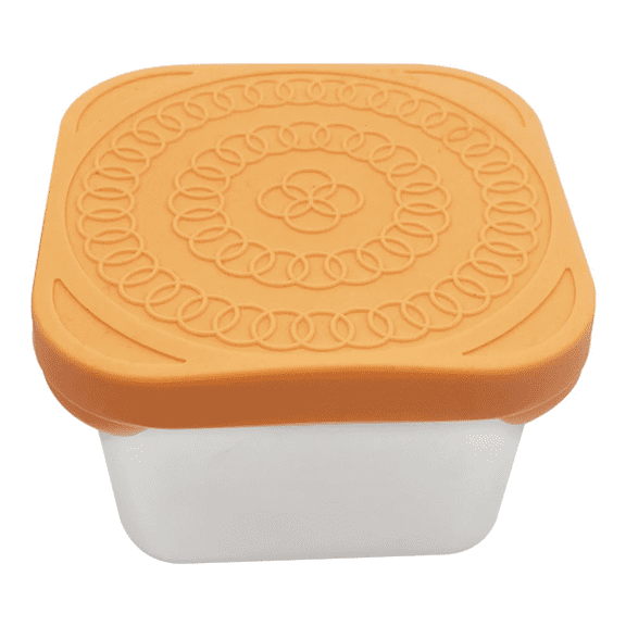 Leak-Proof Stainless Steel Snack Container with Silicone Lid – Portable Food Storage Cup for On-The-Go Snacking, Travel, Lunch Box, And Portion Control, Airtight And Odor-Proof Harlik