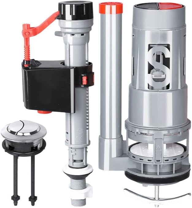 Leak-Proof Toilet Tank Accessories Set, Universal Water-Saving Toilet ...