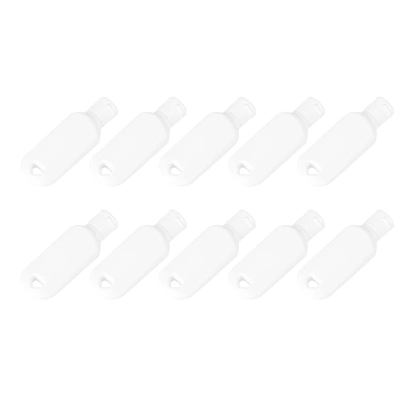 Leak Proof Travel Bottles 10Pack Professional 30ml White Plastic HDPE For Refillable