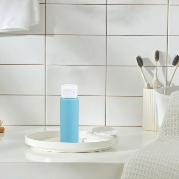 Leak Proof Travel Bottles for Toiletries - 50ml Refillable Squeeze Containers with Flip Top Lid, TSA Approved Airplane Liquids, Wide Mouth for Shampoo Conditioner Lotion Cream Gel, BPA Free Plastic