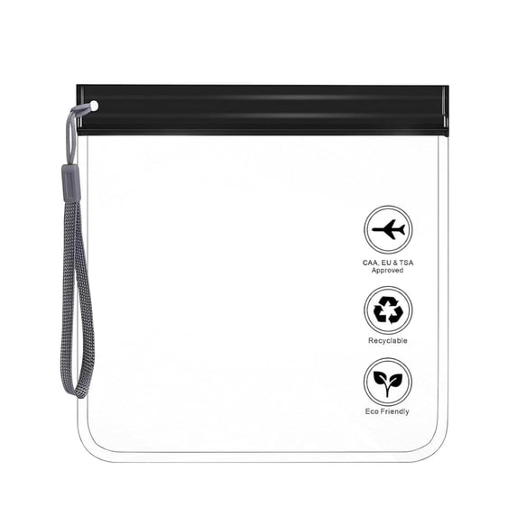 Leak Proof Travel Zip Pouch With Handle For Liquids Airplane Approved