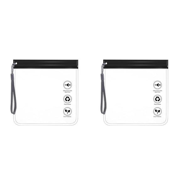 Leak Proof Travel Zip Pouch With Handle For Liquids Airplane Approved
