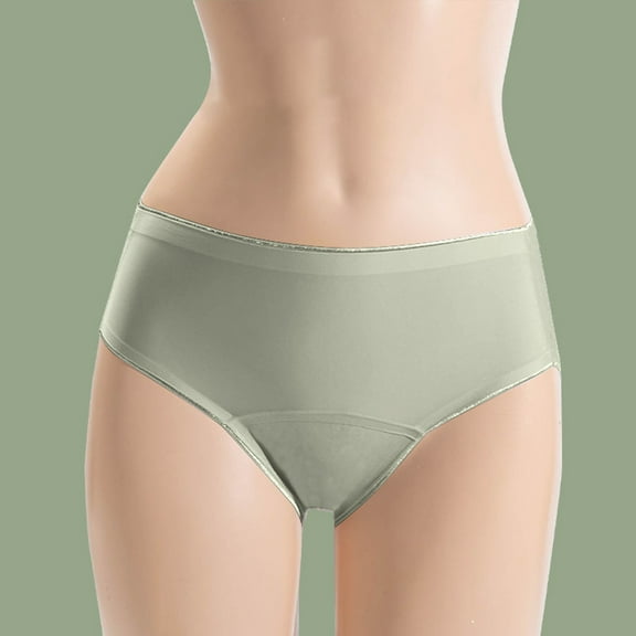 Leak Proof Women's Mid Waist Crotch Briefs Large Size Menstrual Underwear For Comfort And Confidence During Ladies Underwear High Cut Panties Bikini Underwear Women No Show High Waist Lace Panties