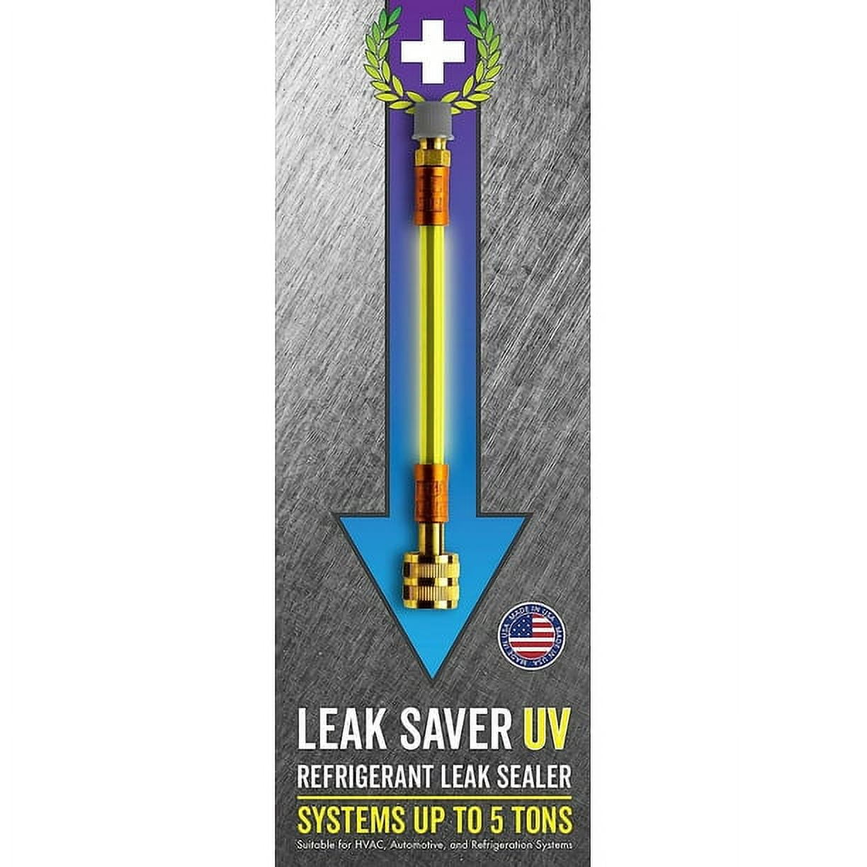 Leak Saver Direct Inject UV Refrigerant Leak Sealer with Added UV Dye
