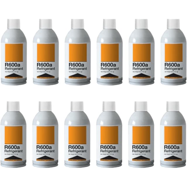 Leak Saver R600a Refrigerant Upright Charging Self Sealing Can 6oz