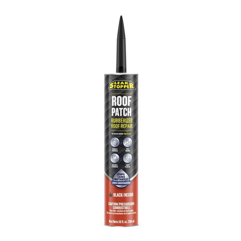 LEAK STOPPER 10.1-fl oz Fibered Waterproofer Cement Roof Sealant LEAK STOPPER 10.1-fl oz Fibered Waterproofer Cement Roof Sealant
