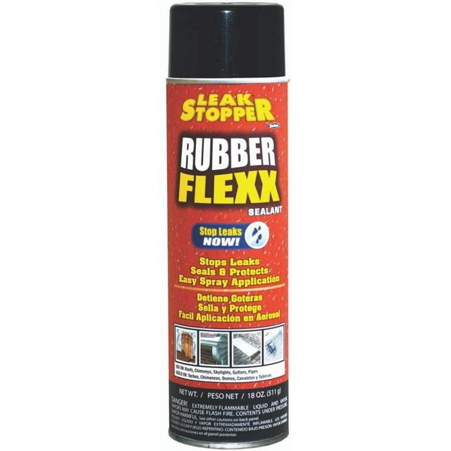 Leak Stopper Rubber Flexx Leak Repair & Sealant Spray 18 Oz Just Point & Spray for Making basic