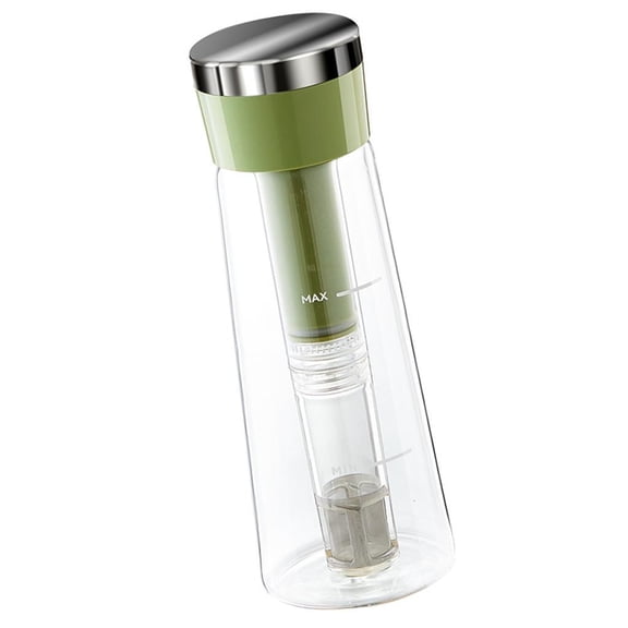 Leak proof Heat Cold Brews Coffee Pitcher With Filter For Hiking Picnics Easy Use