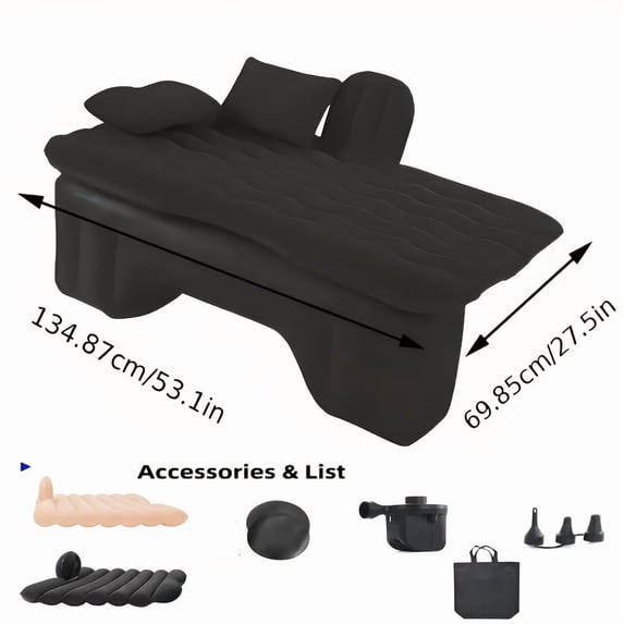 Leak-proof & wear-resistant car inflatable mattress for MPV, SUV and trucks. Portable, perfect for travel and camping.