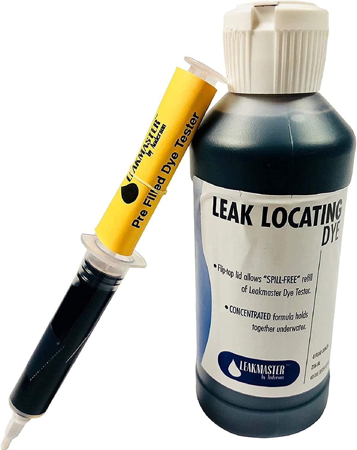 Leakmaster BLUEDYE8OZ Pool DYE Leak Detection for Swimming in Water
