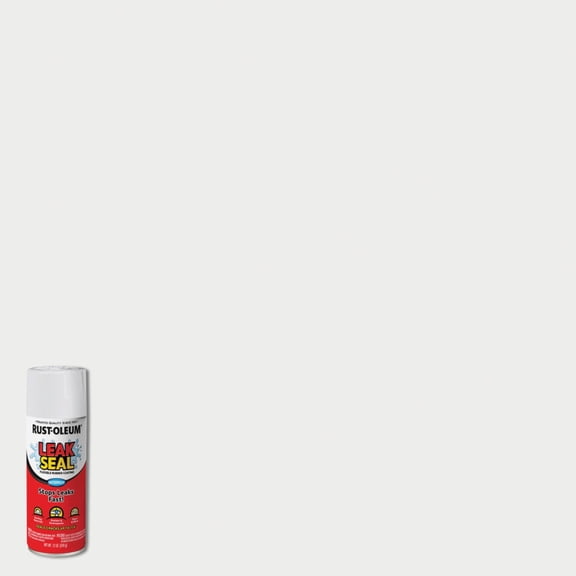 Rust-Oleum LeakSeal Flexible Rubber Coating Spray, 12 oz, White - New — Residential Use, Standard Application