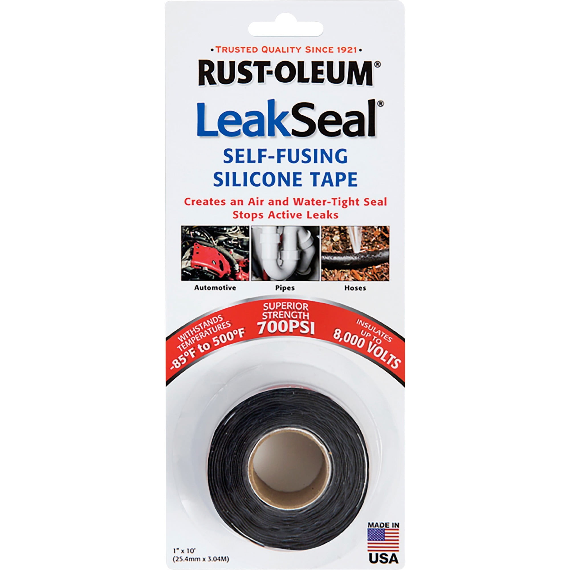 LeakSeal, RST275795, Selffusing Silicone Tape, 1 Each, Black
