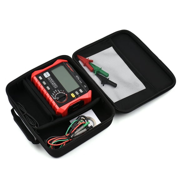 Leakage Switch Tester,Rcd/loop Tester 1000 4.7-inch Lcd Resistance Tester 1000 Data 1000 Data Voltmeter Switch Tester Data Voltmeter With Resistance Meter Laoshe Kidjoy Black & Red