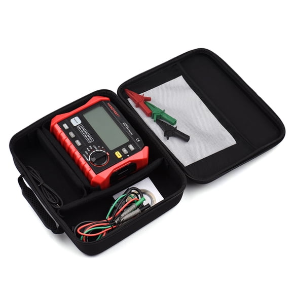 Leakage Switch Tester,Rcd/loop Tester 1000 4.7-inch Lcd Resistance Tester 1000 Data 1000 Data Voltmeter Switch Tester Data Voltmeter With Resistance Meter Laoshe Kidjoy Black & Red