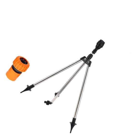 AOOOWER Leak Resistant Tripod Sprinkler For Patios Flower Bed 90 180 360 Degree Coverage