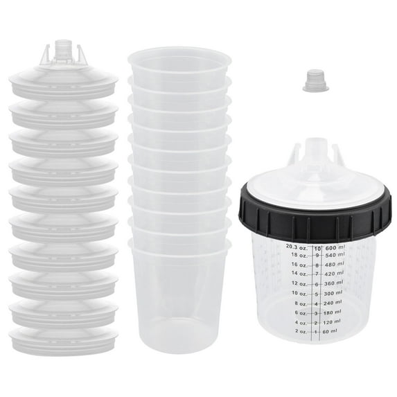 Leakproof Easy Mix Paint Guns Cups Accessory for Sprayers Guns Automotive Marine Projects 600/810ml Capacity