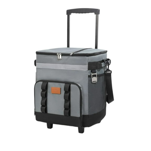 Leakproof Easyly Insulated Rolling Coolers Bag Heavy Type Thermals Coolers Bag for Picnics Camping Beach Outdoor