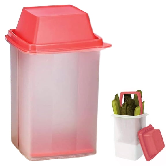 Leakproof Fermentation Container with Strainer Insert, ABS Airtight Food Storage Jar, Reusable Pickle Jar for Fermented Vegetables, Kitchen Food Preservation Container