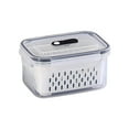 thumbnail image 1 of Leakproof Food Storage Containers with Removable Colander | Dishwasher & Microwave Safe Produce Keeper for Fruits, Vegetables & Meat | Extends Freshness, 1 of 2