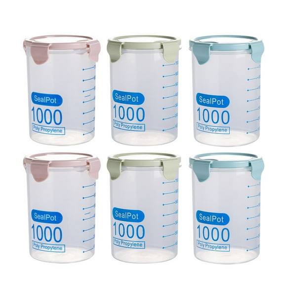 Leakproof Jars for Bulk Ingredients, Office Snacks Tight Seal, Space-Saving Design