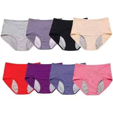 Leakproof Ladies Underwear - 8Pcs Leakproof Panties for Over 60#s with Incontinence
