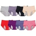 thumbnail image 1 of Leakproof Ladies Underwear - 8Pcs Leakproof Panties for Over 61#s with Incontinence, 1 of 6