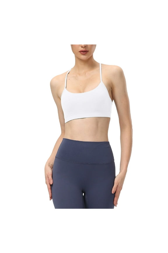 Leakproof Ladies Underwear,Butterluxe Womens Y Back Sports Bra Padded Racerback Low Impact Spaghetti Thin Strap Workout Yoga Bra,Sexy Underwear for Women(Size:XL)