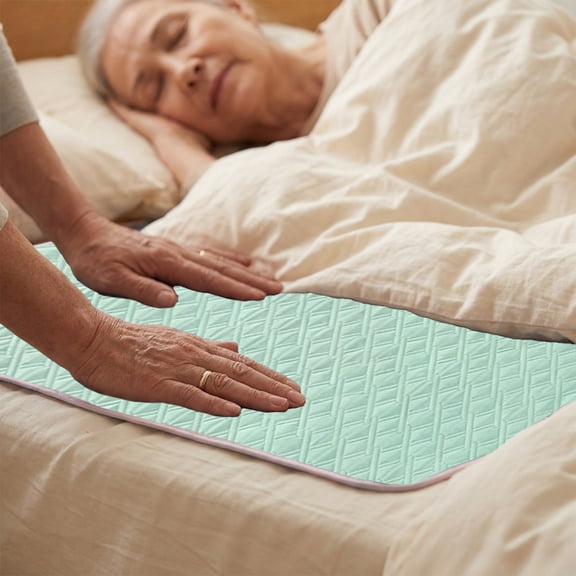 Leakproof Non Slip Incontinence Pad, Efficient Liquid Absorb Lock Structure, Anti Curling Stable Base Halloween Bed Mat, Washable Pad for Postpartum Elder Nighttime Protection