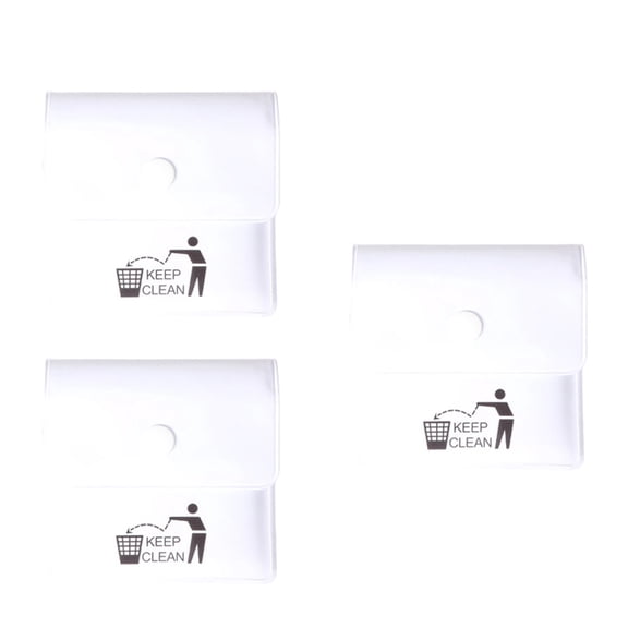 Leakproof PVC Pocket Ashtray Ashes Pouches Compact Design Outdoor Travel Essential Ashes Container for Camping Hiking 3P