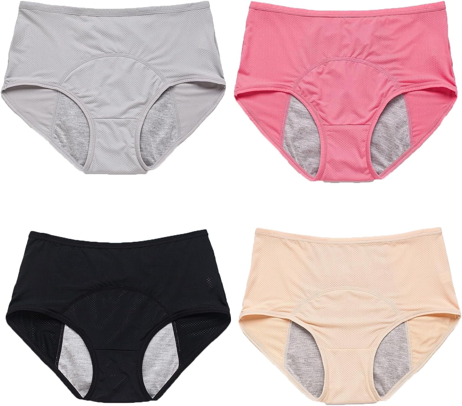 Leakproof Panties for Over 60s, 4/8PCS Leak Proof Underwear for Women