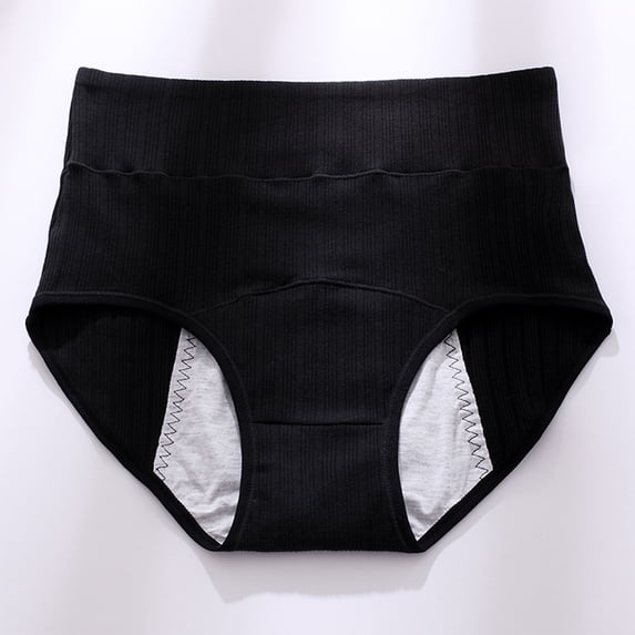 Leakproof Panties for Women Over 60, Leakproof Ladies Underwear, Leakproof Underwear for Women Black L