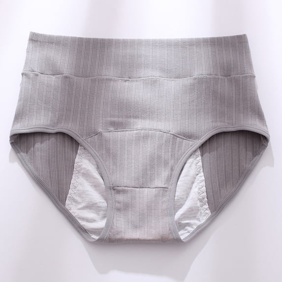 Leakproof Panties for Women Over 60, Leakproof Ladies Underwear, Leakproof Underwear for Women Dark Gray 2XL