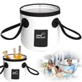 Leakproof Portable Folding Bucket Water Container with Handle for ...