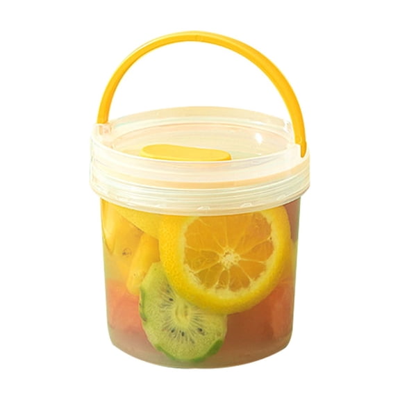 Leakproof Portable Food Storage Container with Handle - Airtight Kitchen Pantry Organization for Dry Cereals, Grains Dried Fruits Tea Snacks
