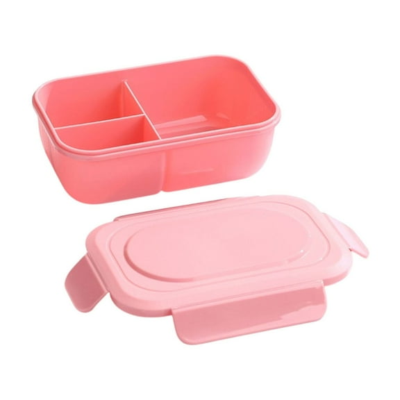 Leakproof Silicone Bento Box for Adults – 3 Compartment BPA-Free Lunch Container | Microwave & Dishwasher Safe, Bento Box Adult, Snack Containers, Food Storage for Office, Travel, Camping, Picnics