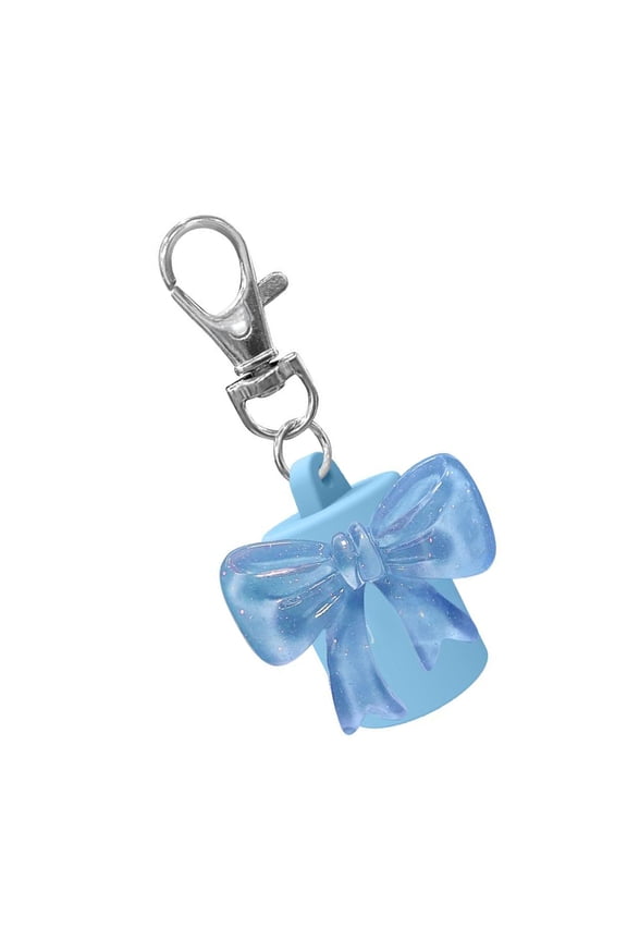 Leakproof Silicone Cosmetic Keychain Container For Lip Gloss Quick Open Cap Beauty Tool
