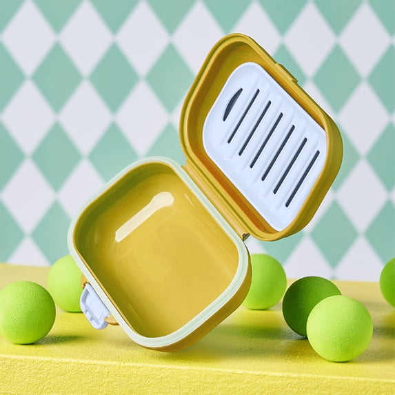Leakproof Soap Container, Travel Soap Case with Lid, Portable Soap Dish for Camping, Gym, Shower, Bathroom, and Outdoor Activities