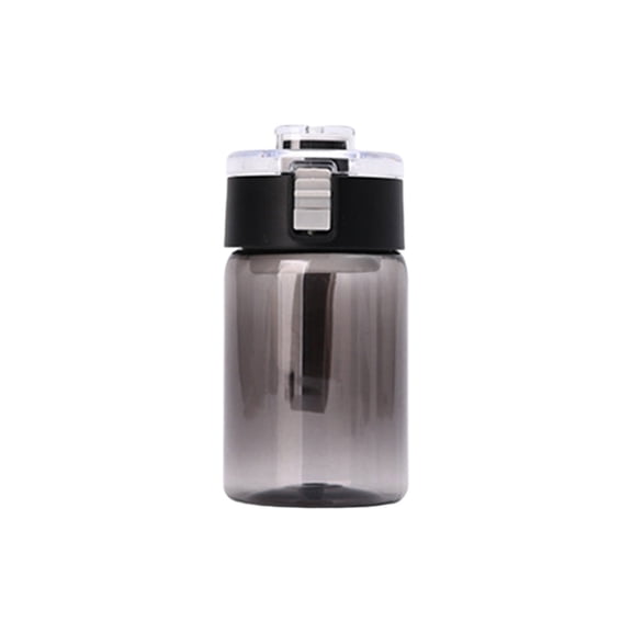 Leakproof Sports Water Bottle With Handle 350ml Gym Yoga Fitness Exercise Wide Mouth Secure Lid Portable Space Cup for Work School Travel Plastic 350ml