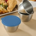 thumbnail image 1 of Leakproof Stainless Steel Sauce Container, Reusable Small Dressing Cups with Silicone Lid for Condiments, Dip, Lunch Box, Picnics, Travel, Bento Box Accessory, Dishwasher Safe, 1 of 6