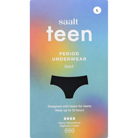 Saalt Leakproof Teen Period Brief - Heavy Absorbency Underwear