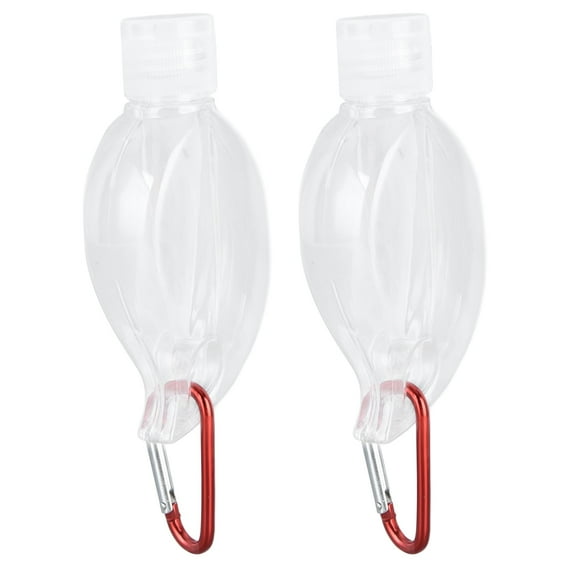 Leakproof Travel Container 2Set 50ml Travel Bottle with Keychain Flip Cap Plastic Liquid Bottle Refillable Leakproof Transparent Squeeze ContainerMaple Leaf