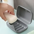 thumbnail image 1 of Leakproof Travel Soap Case Portable Shower Container Box with Lid, 1 of 9