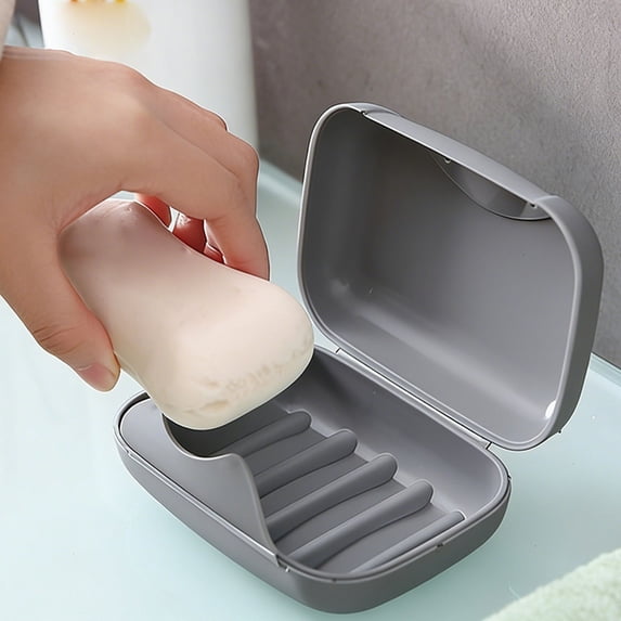 Leakproof Travel Soap Case Portable Shower Container Box with Lid
