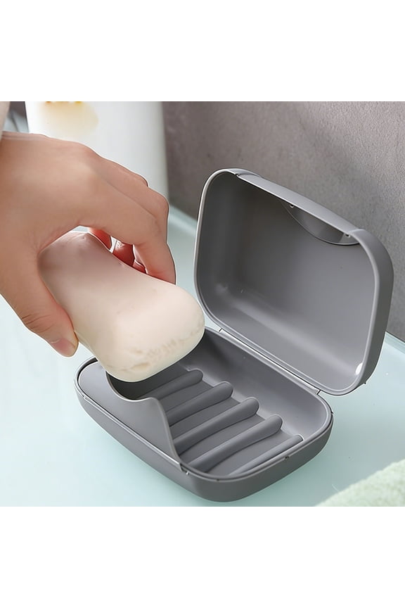 Leakproof Travel Soap Case Portable Shower Container Box with Lid