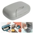 thumbnail image 1 of Leakproof Travel Soap Case With Lid – Portable Shower Bathroom Soap Holder Box For Toiletries And To-Go Storage, 1 of 9