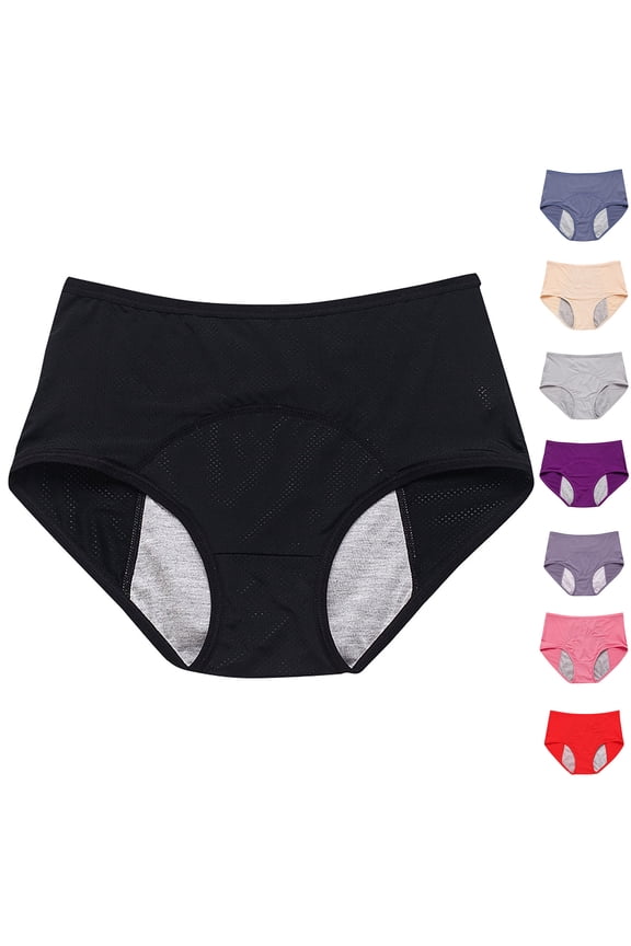 Leakproof Underwear - Leakproof Panties for Women Over 60s With Incontinence Watermelon Red XL