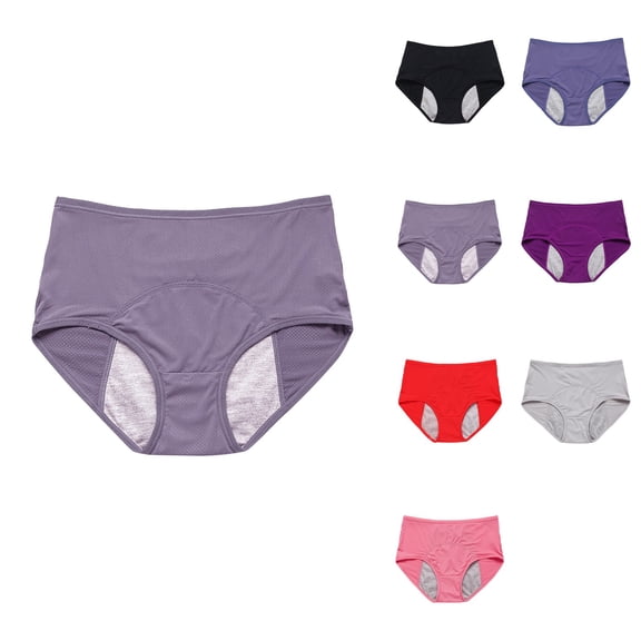 Leakproof Underwear for Women, 40-150kg Plus Size L-8XL Incontinence Panties, High Waist Menstrual & Bladder Leak Protection