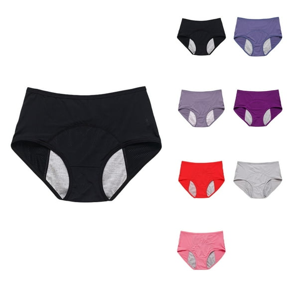 Leakproof Underwear for Women, 40-150kg Plus Size L-8XL Incontinence Panties, High Waist Menstrual & Bladder Leak Protection
