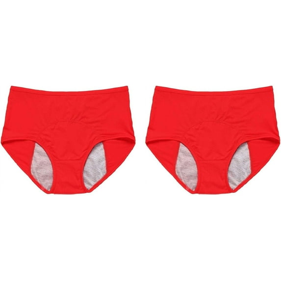 Leakproof Underwear for Women Over 60 Washable Incontinence Underwear Plus Size Reusable Leak Proof Briefs Panties