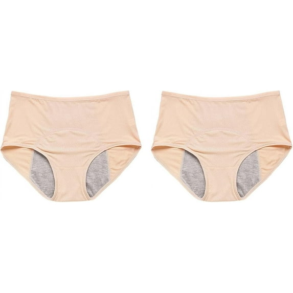 Leakproof Underwear for Women Over 60 Washable Incontinence Underwear Plus Size Reusable Leak Proof Briefs Panties